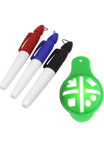 4X6X5 cm Golf Topu Çizgi Marker Hizalama Şablonu Beraberlik Aracı Klipsi Yeşil (Yurt Dışından)