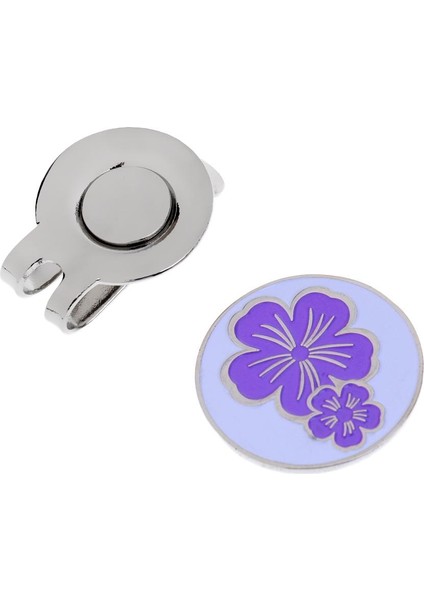 Ayrılabilir Manyetik Golf Top Marker Klip ile Golf Şapka Klibi Mor (Yurt Dışından) modelleri