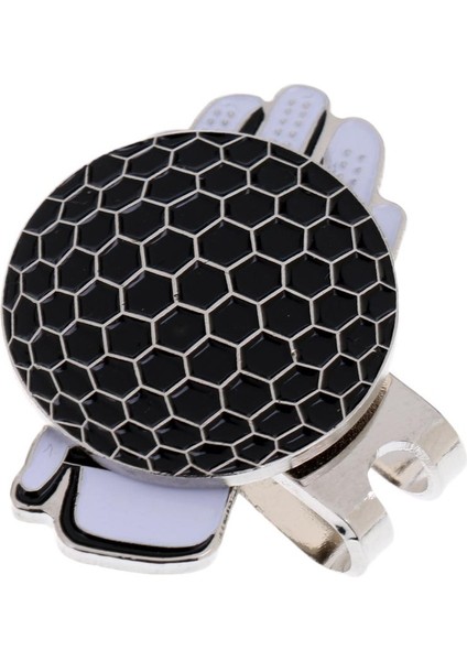 Eldiven Desen Golf Manyetik Visor ve Şapka Klip Golf Topu Işaretleyici Siyah (Yurt Dışından) modelleri
