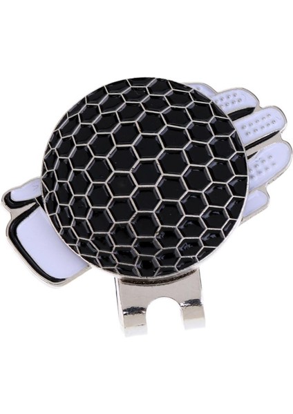 Eldiven Desen Golf Manyetik Visor ve Şapka Klip Golf Topu Işaretleyici Siyah (Yurt Dışından) fırsatları