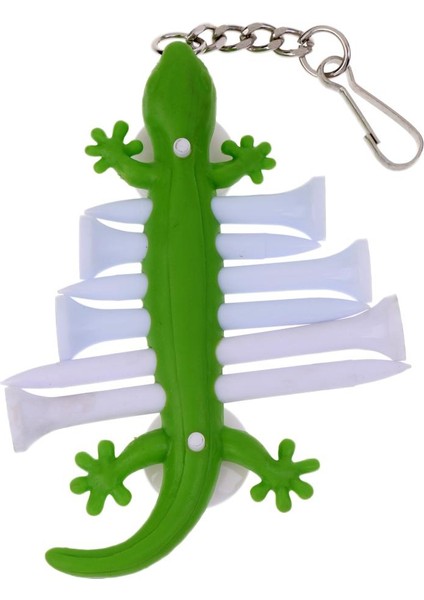 Golf Tee Tutucu Tees Topu Marker Taşınabilir Anahtarlık Yeşil Gecko Şekli (Yurt Dışından) fiyatları