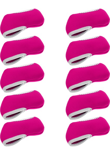 10 Adet Neopren Golf Kulübü Koruyucu Demir Kafa Kapak Kama Çorap Headcover Sıcak Pembe (Yurt Dışından) indirimleri