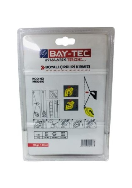 Mk0410 Boyalı Çırpı Ipi Seti Kırmızı 115gr/ 30mt modelleri