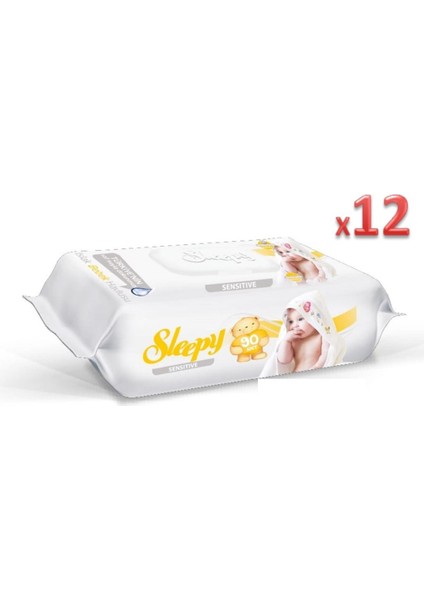 Islak Havlu Mendil Sensıtıve 90'lı * 12 Paket