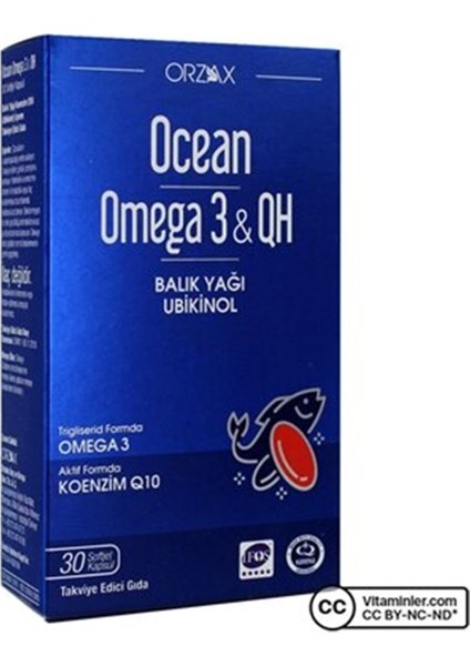 Ocean Omega 3 - Qh 30 Kapsül