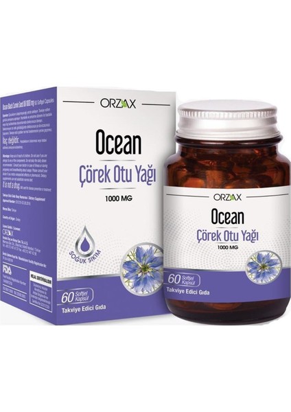 Ocean Çörek Otu Yağı 1000 Mg 60 Kapsül