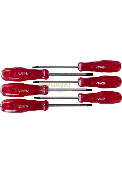 6 Parça Torx Kraft Tornavida Takımı Seti