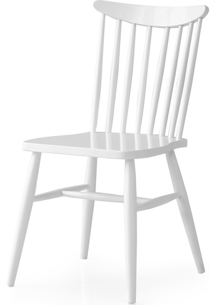 Kırlangıç Ahşap Ağaç Mutfak Sandalyesi 2 Li Set
