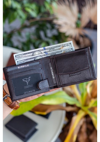 Schalke Deri Içten Patlı Bozuk Para Gözlü Yatay Erkek Cüzdan