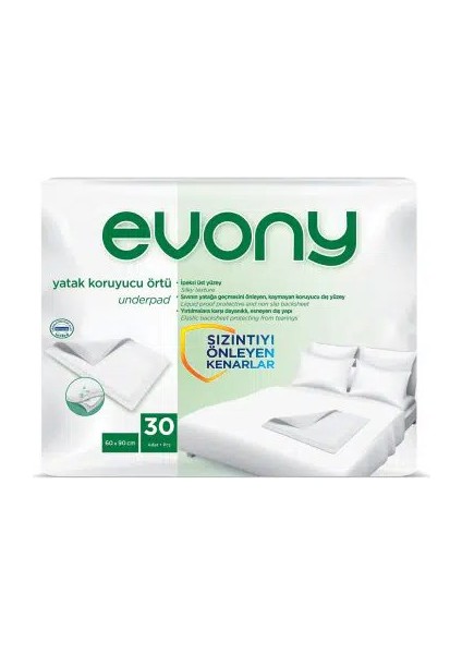 Yatak Koruyucu Örtü 60×90 Cm 30’Lu Paket
