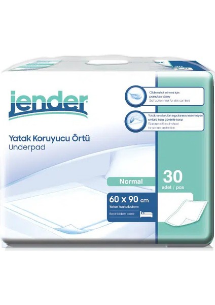 Yatak Koruyucu Örtü 60×90 Cm 30’Lu Paket Underpad
