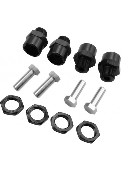 1/10 Ölçekli Rc Siyah Için 4pcs 12MM Ila 17MM Alaşım Tekerlek Adaptörü (Yurt Dışından) fırsatları