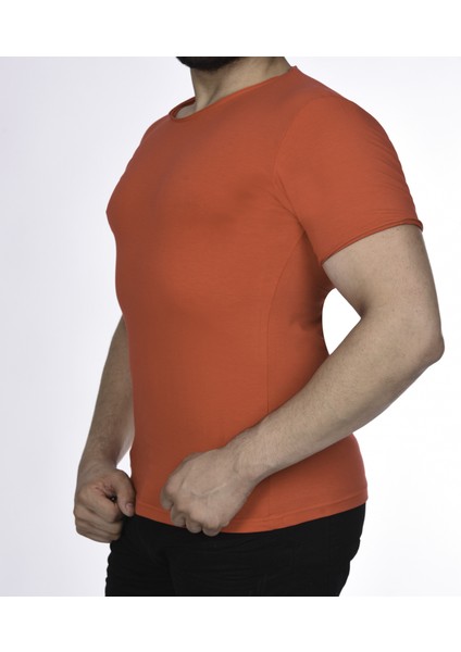 Suprem Kısa Kol Pis Dikiş Slimfit Düz Tshirt -1884 fiyatları