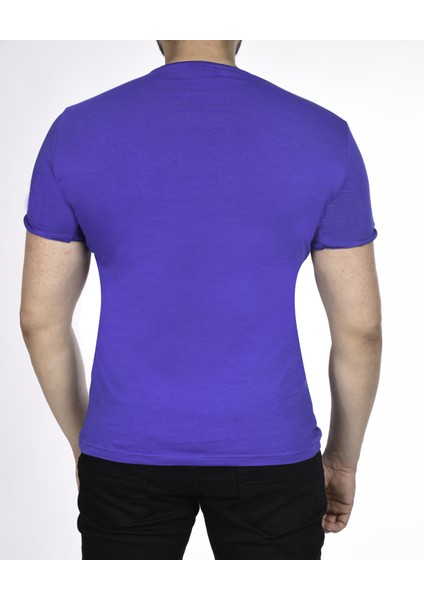 Suprem Kısa Kol Pis Dikiş Slimfit Düz Tshirt -1884 modelleri