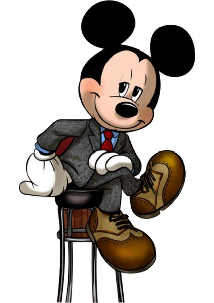 Canvas Mickey Mouse Sayılarla Boyama Seti Kasnaklı 40 x 50 cm