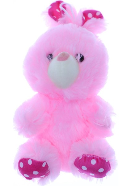 1017 Sevimli Peluş Pembe Tavşan 20 cm