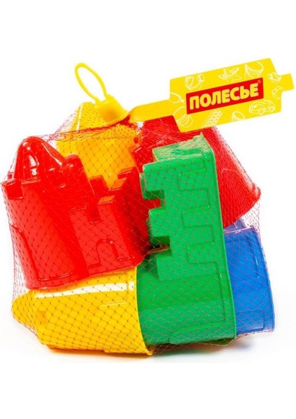 Oyuncak Kale Yapımı Için Gerekli Renkli Kalıplar 6 Parça modelleri