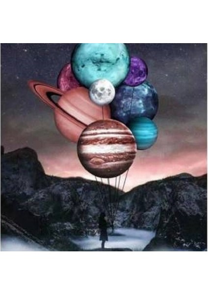 Canvas Evrenin Sırrı Sayılarla Boyama Seti Kasnaklı 40 x 50 cm