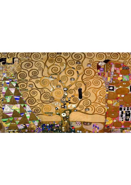Canvas Hayat Ağacı Sayılarla Boyama Seti Kasnaklı 100 x 140 cm