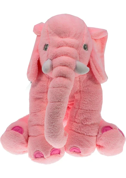 Peluş Sevimli Fil 65 cm Pembe