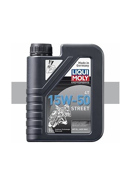 Liqui Moly 15W-50 Street 15W50 4t Sentetik Motor Yağı 1 Litre