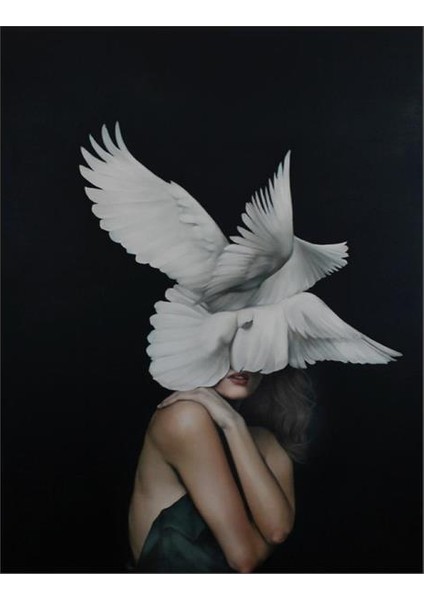 Canvas Özgür Ruhlu Kadın Sayılarla Boyama Seti Rulo 60 x 75 cm