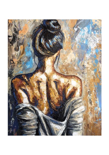 Canvas Tutkulu Dönüş Sayılarla Boyama Seti Kasnaklı 70 x 90 cm