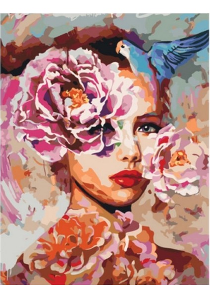 Canvas Masal Güzeli Sayılarla Boyama Seti Rulo 70 x 90 cm