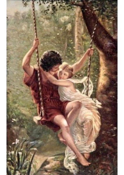 Canvas Aşk Salıncağı Sayılarla Boyama Seti Rulo 40 x 50 cm