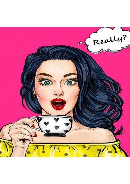 Canvas Popart Really Sayılarla Boyama Seti Rulo 70 x 90 cm