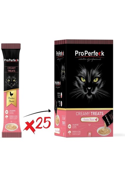 Creamy Treats Tavuklu Sıvı Kedi Ödülü 15 gr x 25 Adet
