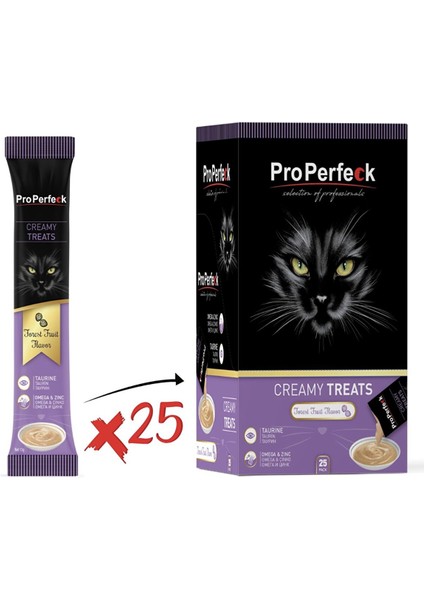 Creamy Treats Orman Meyveli Sıvı Kedi Ödülü 15 gr x 25 Adet