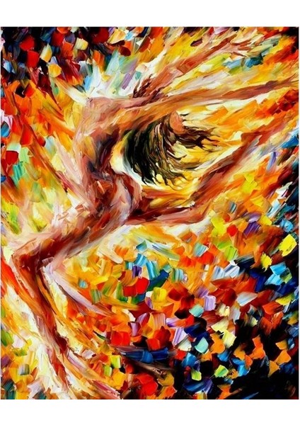 Canvas Gizemli Dans Sayılarla Boyama Seti Rulo 100 x 140 cm