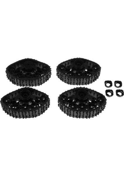 4pcs Kar Lastikleri Rc Araba Wpl 4WD Kamyon Rc Araç Parçaları Için Parça Tekerlekleri (Yurt Dışından)