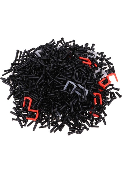 1 Kutu / 2000 Parça Evrensel Badminton Raket / Raket Koruyucu Grommets Siyah Karışık (Yurt Dışından)