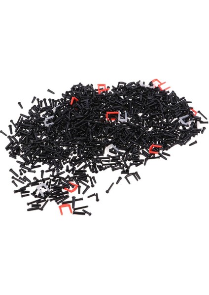 1 Kutu / 2000 Parça Evrensel Badminton Raket / Raket Koruyucu Grommets Siyah Karışık (Yurt Dışından)