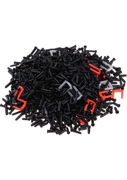 1 Kutu / 2000 Parça Evrensel Badminton Raket / Raket Koruyucu Grommets Siyah Karışık (Yurt Dışından)