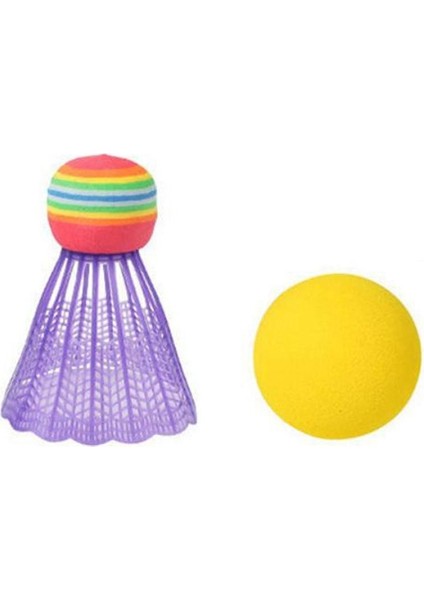 Çocuklar Plastik Badminton Tenis Raketleri Top Seti Bahçe Spor Oyun Oyuncaklar Hediyeler Sadece 2 Topları (Yurt Dışından)