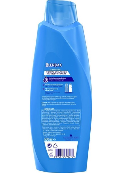 Yasemin Özlü Şampuan 550 Ml