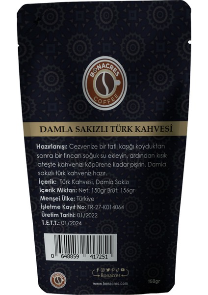 Gocce Gommose Damla Sakızlı Türk Kahvesi 150 gr fiyatları