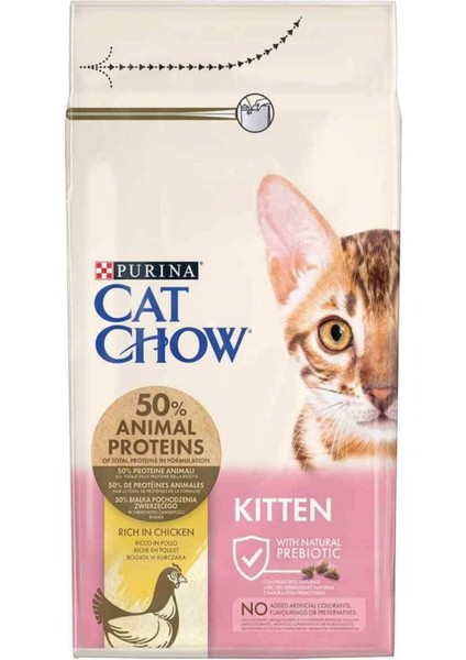 Cat Chow Tavuklu Yavru Kedi Maması 15 kg