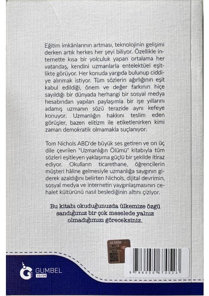 Uzmanlığın Ölümü
