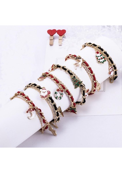 Topuk Metalik Noel Baba Merry Christmas (Yurt dışından)