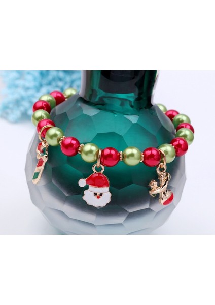 Topuk Metalik Noel Baba Merry Christmas (Yurt dışından)