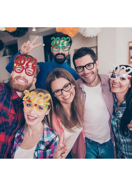 Yeni Yıl Gözlük Çerçeve Fotoğraf Kabini (Yurt dışından) indirimleri