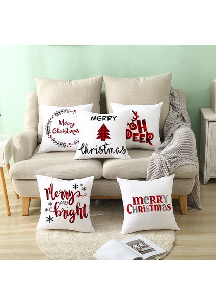 Neşeli Noel Minder Kapak Yastık Noel Noel (Yurt dışından)
