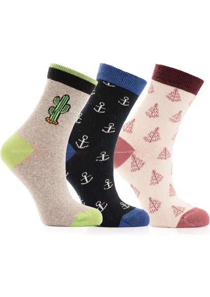 3lü Bayan Soket Çorabı