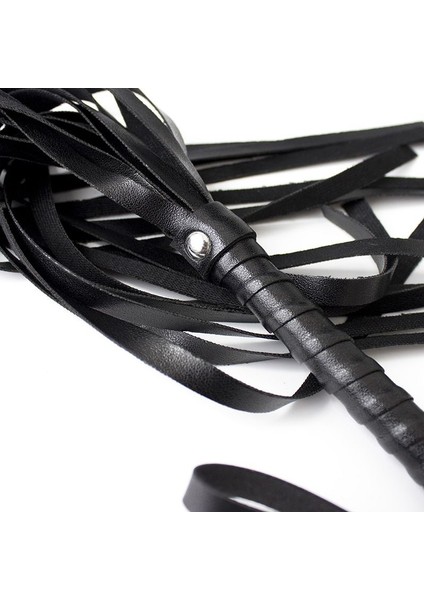 Siyah Renk Püsküllü Kırbaç Kamçı 54 cm modelleri