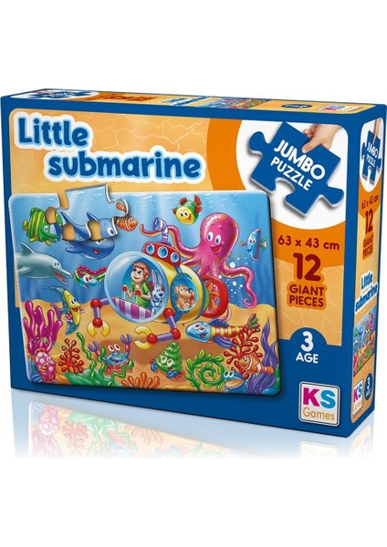 Jp 31006 Ks, Little Submarine Jumbo Puzzle 12 Parça