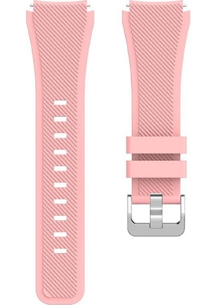 Samsung Galaxy Watch 46MM Akıllı Saat Uyumlu Tırtıklı Desenli Silikon Kordon Kayış